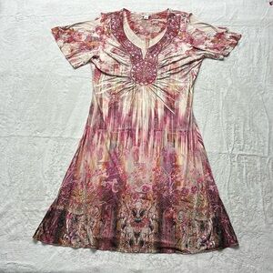 World Unity gems lace  Cold Shoulder Dress Size large